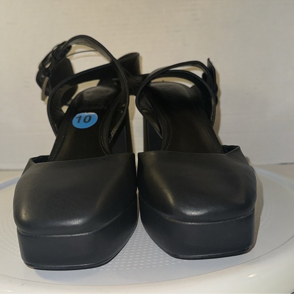 🆕DKNY Leather Ankle Strap Platform Heels - Picture 5 of 16